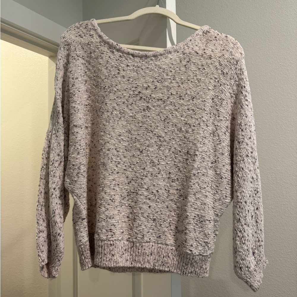 Women's Speckled Gray Sweater